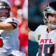 Baker Mayfield and Kirk Cousins in uniform