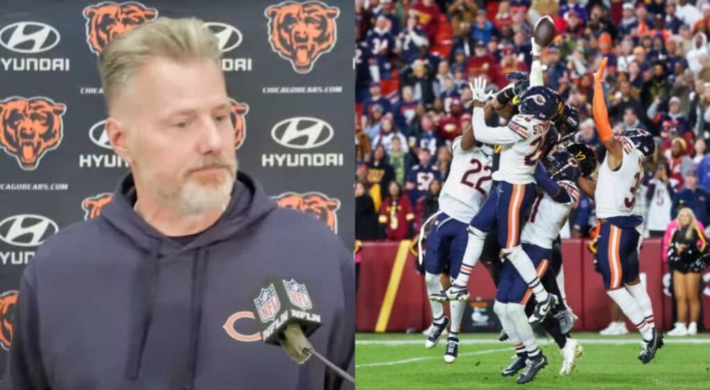 Bears HC Matt Eberflus Reveals How Tyrique Stevenson Reacted In Front Of His Teammates After Taunting Commanders Fans Moments Before Allowing Jayden Daniels' Hail Mary Completion