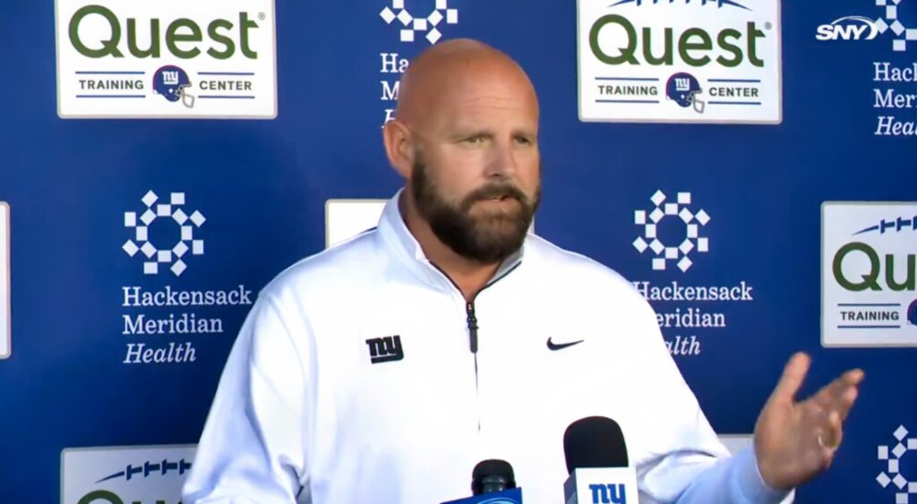 Brian Daboll talking about Malik Nabers going to a concert