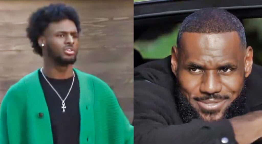 LeBron James fooled Bronny James