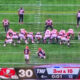 Field goal being lined up during Buccaneers - Falcons