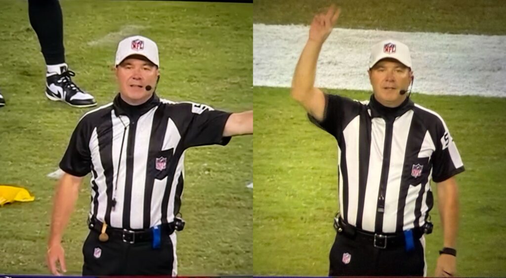 Referee from Bucs-Ravens game.