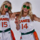 The Cavinder Twins in Miami uniforms