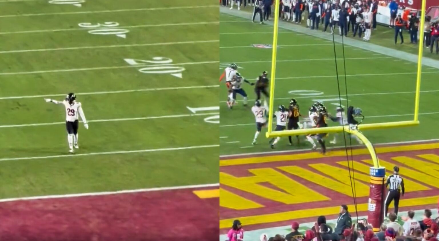 VIDEO: Chicago Bears Player Was Caught Mocking Commanders Fans Just ...