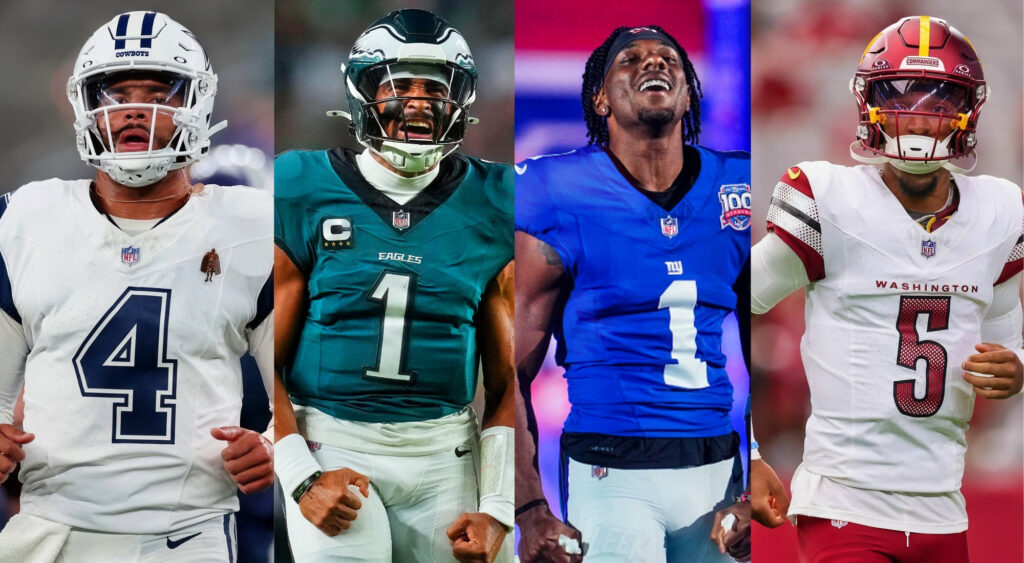 NFC East Teams stack up after four weeks: Dak Prescott, Jalen Hurts, Malik Nabers, Jayden Daniels