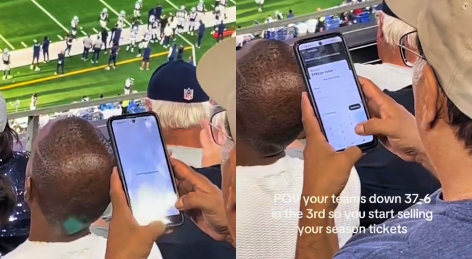 VIDEO Dallas Cowboys Fan Was Caught Selling His Season Tickets During