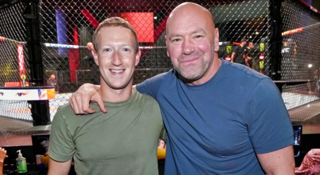 Dana White calls Mark Zuckerberg for assistance