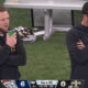 Derek Carr drinking from cup on sideline