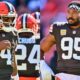 Deshaun Watson and Myles Garrett in Browns uniform