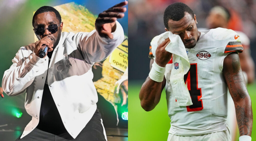 Photos of Diddy and Deshaun Watson