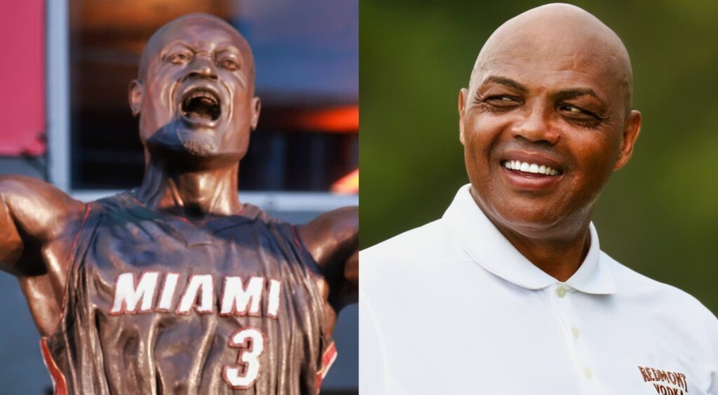 Charles Barkley roasts Dwyane Wade's statue