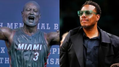 Paul Pierce recently made a humorous comparison between Dwyane Wade’s statue and a former NBA champion