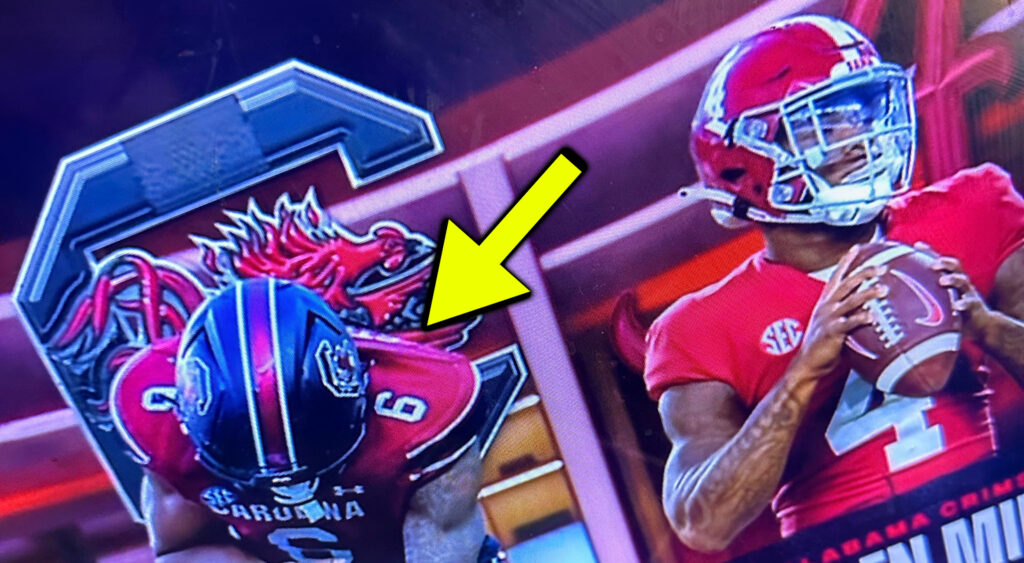 ESPN graphic featuring Dylan Stewart and Jalen Milroe