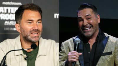 Oscar De La Hoya once again mocks Eddie Hearn