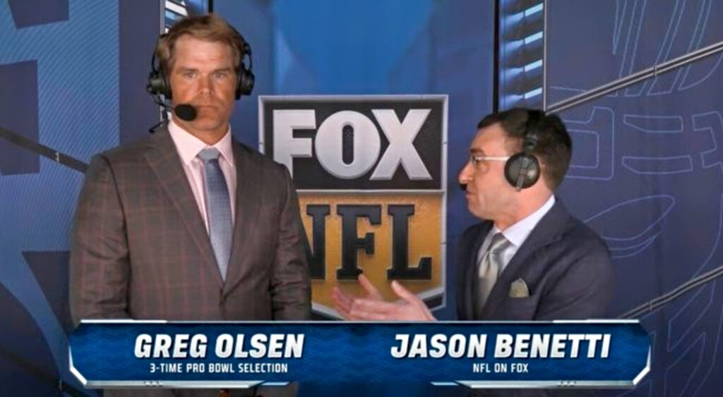 Everyone Noticed Something Odd About The Broadcasting Team of Greg Olsen And Jason Benetti