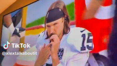 Gardner Minshew picking his nose