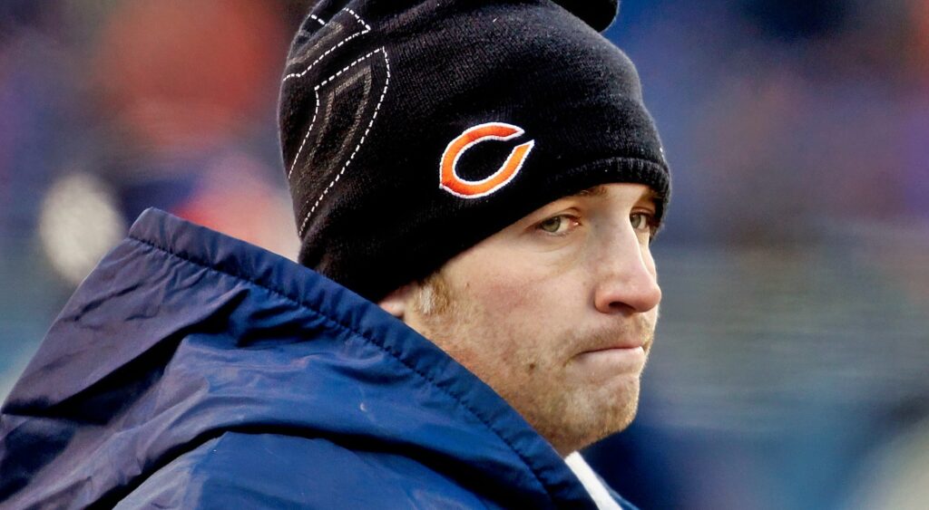 Jay Cutler looking sad.