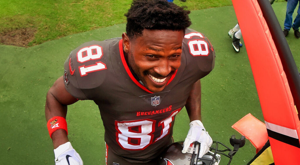 Antonio Brown smiling