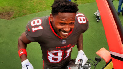 Antonio Brown smiling