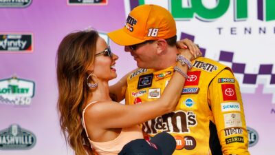 Samantha Busch and Kyle Busch hugging