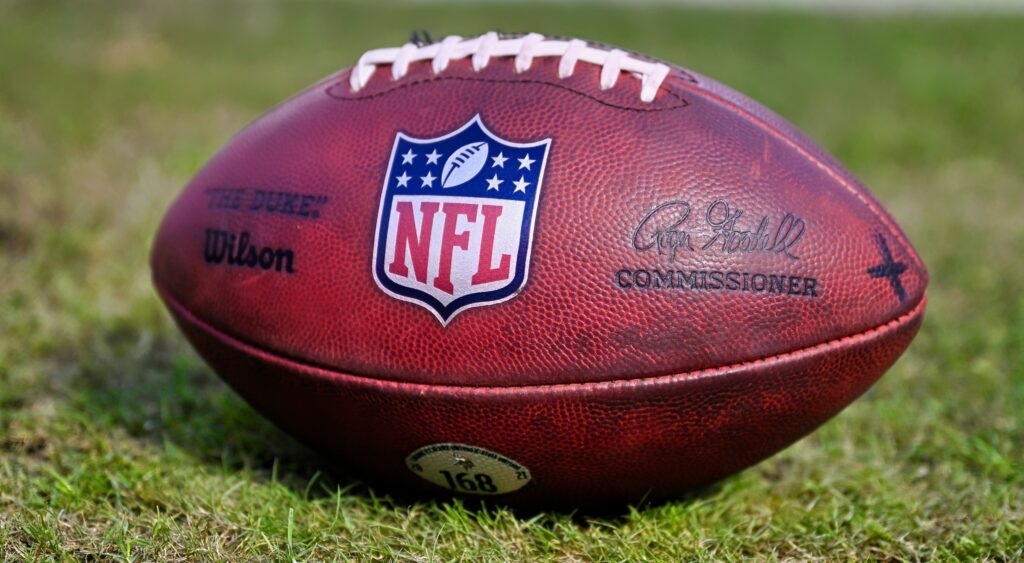 NFL Football on field at Pittsburgh Steelers stadium