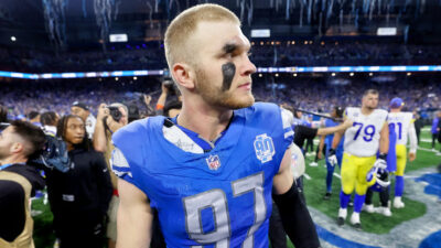 Aidan Hutchinson in Lions uniform