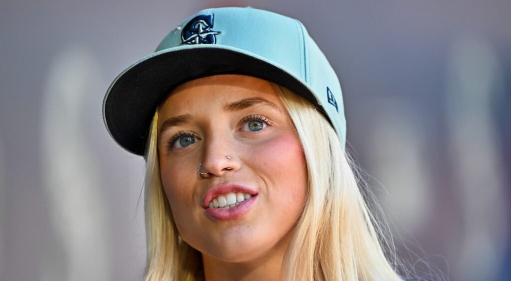 Hailey Van Lith rocking cap