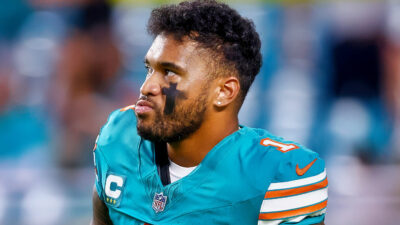 Tua Tagovailoa in Dolphins jersey