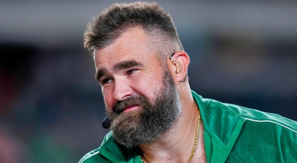 Jason Kelce during MNF