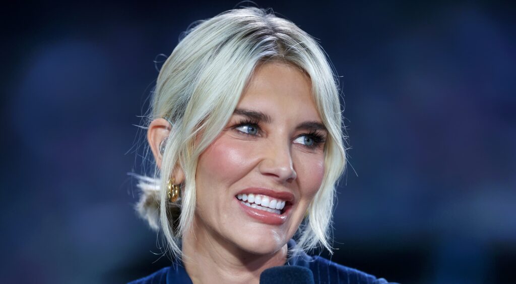 Charissa Thompson on TNF set