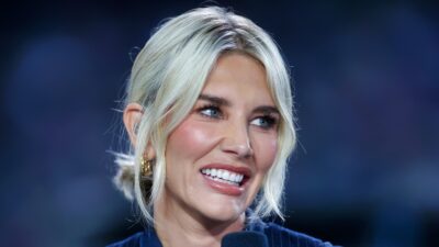 Charissa Thompson on TNF set