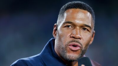 Michael Strahan on broadcast