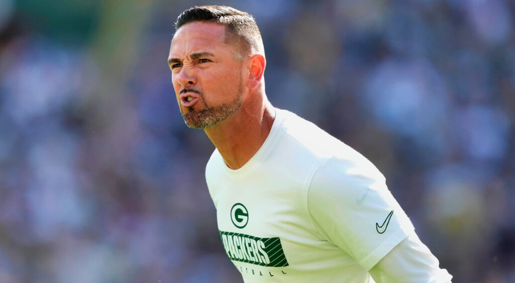 Photo of Matt Lafleur for article on Romeo Doubs