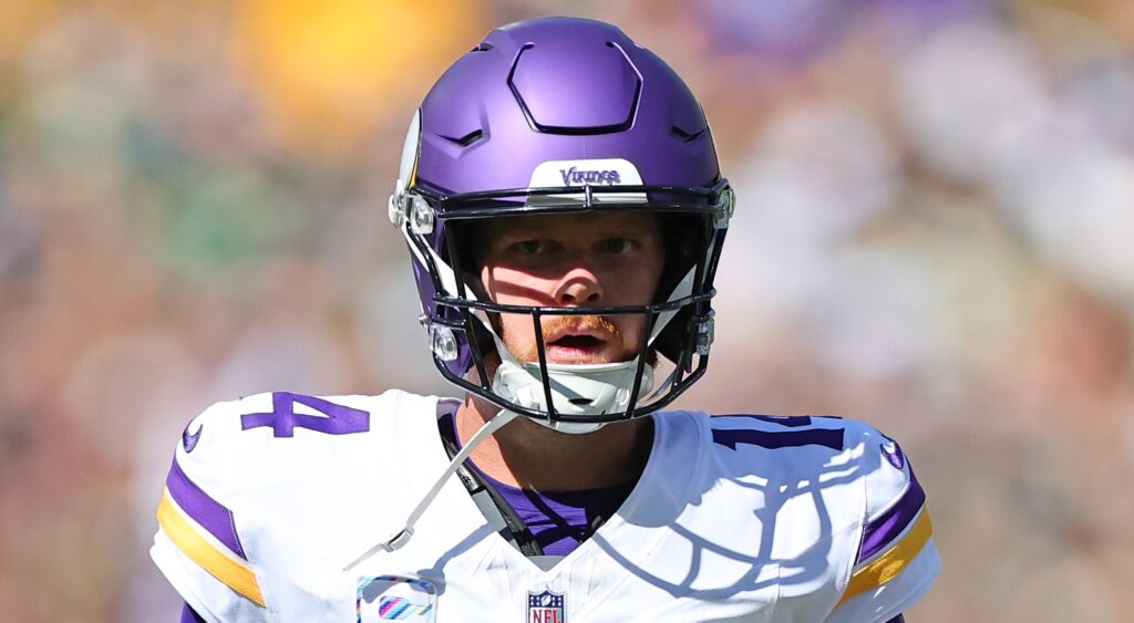 Sam Darnold in Vikings uniform