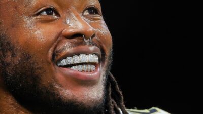 Alvin Kamara smiling