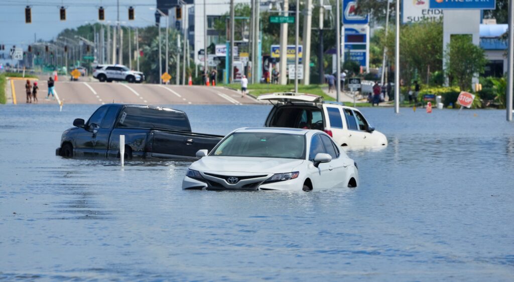 Hurricane Milton goes through Tampa. 