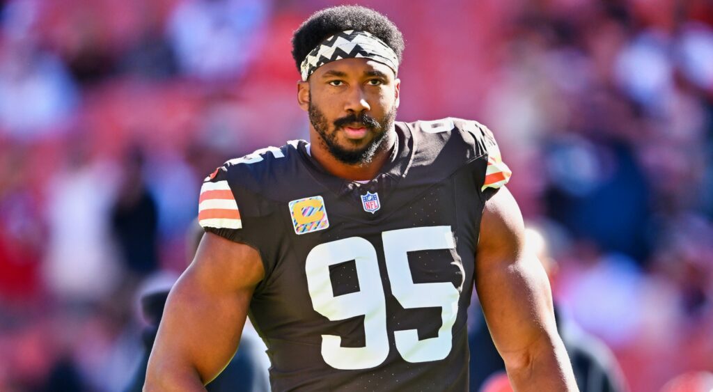 Myles Garrett in uniform