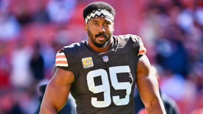 Myles Garrett in uniform