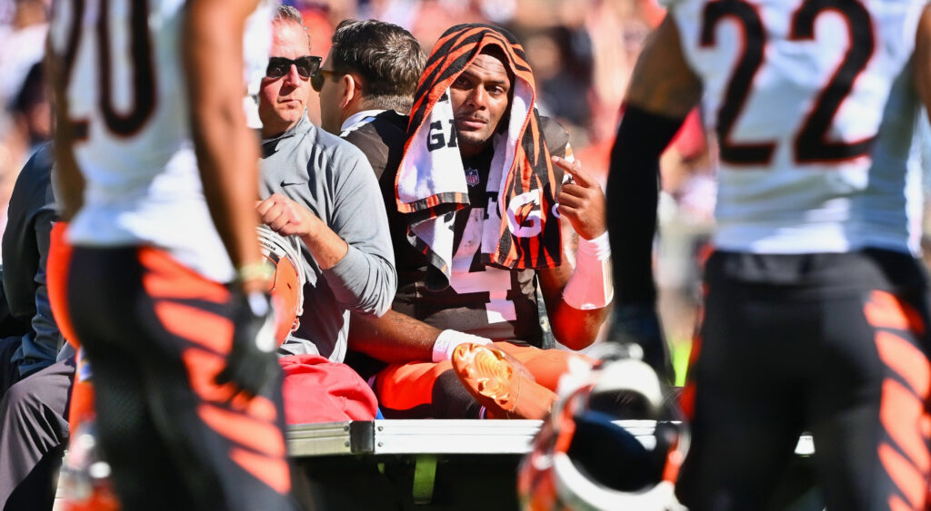 Deshaun Watson being carted off