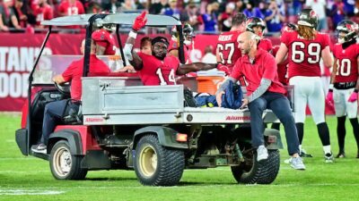 Chris Godwin on cart