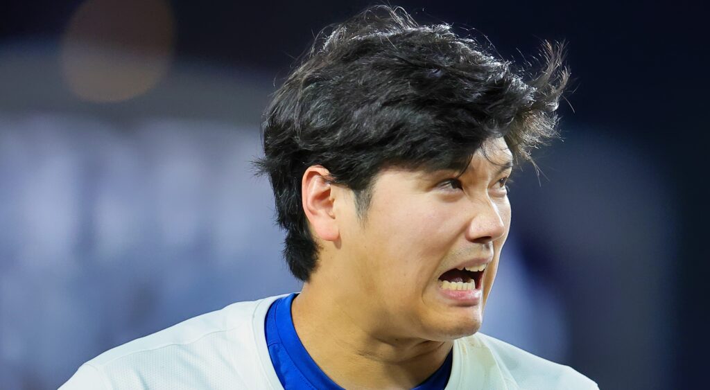 Shohei Ohtani in uniform