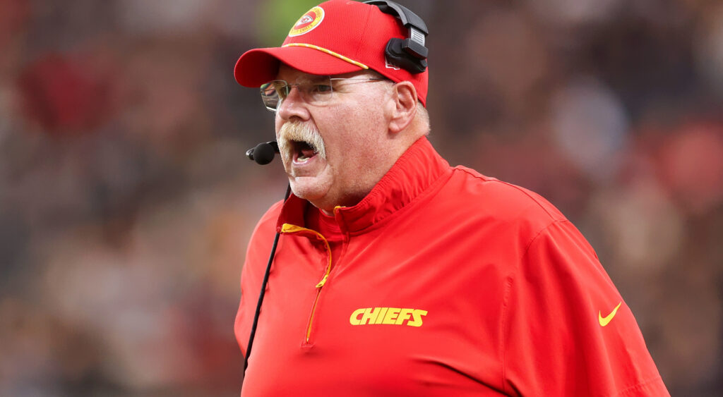 Photo of Andy Reid for article on Josh Uche