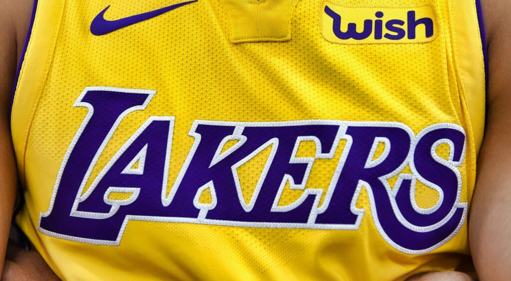 Los Angeles Lakers logo. Former Laker Yi Jianlian is being accused of soliciting a prostitute.