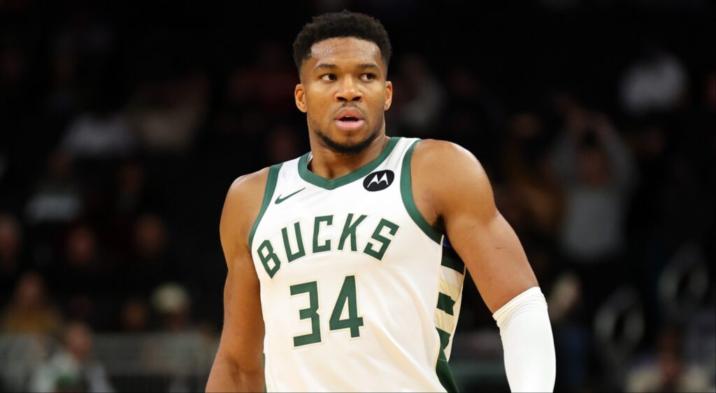 Giannis Antetokounmpo leading the Bucks toward another championship.