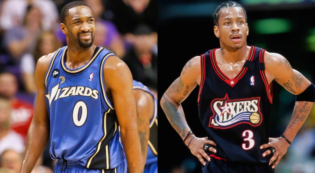 Gilbert Arenas made challenging claims regarding Allen Iverson's 2001 season stats