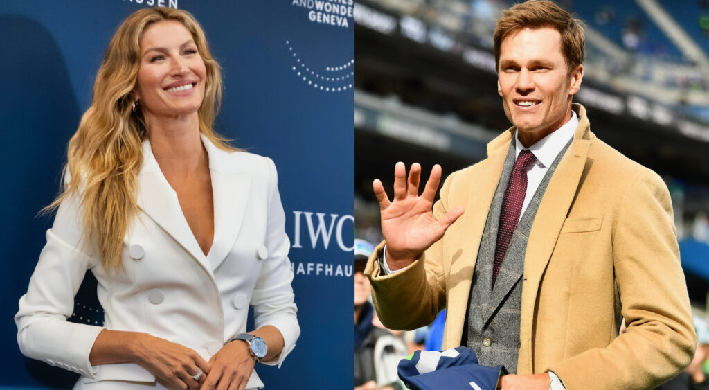 Photos of Gisele Bundchen and Tom Brady smiling