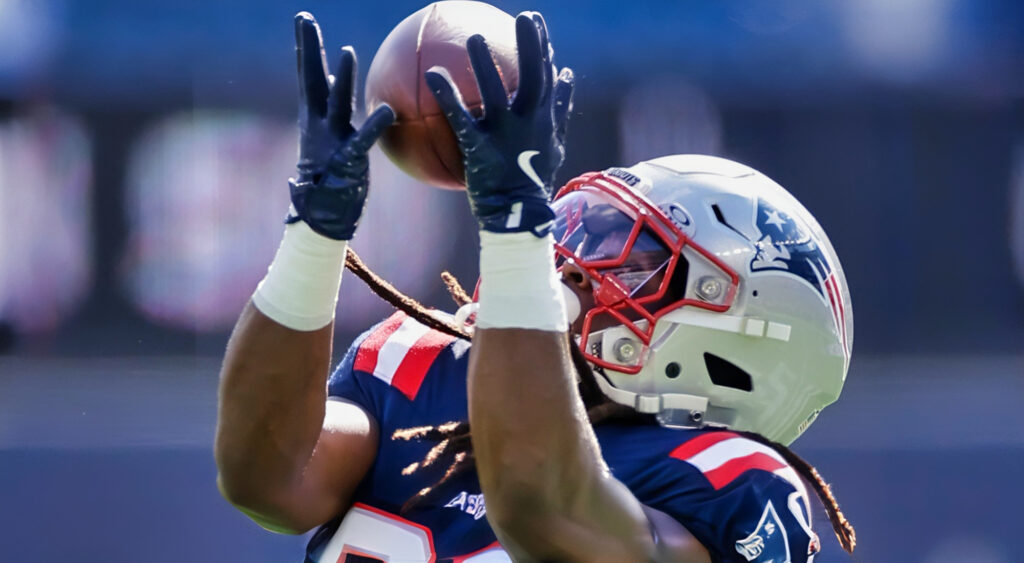 JaMycal Hasty playing for New England Patriots