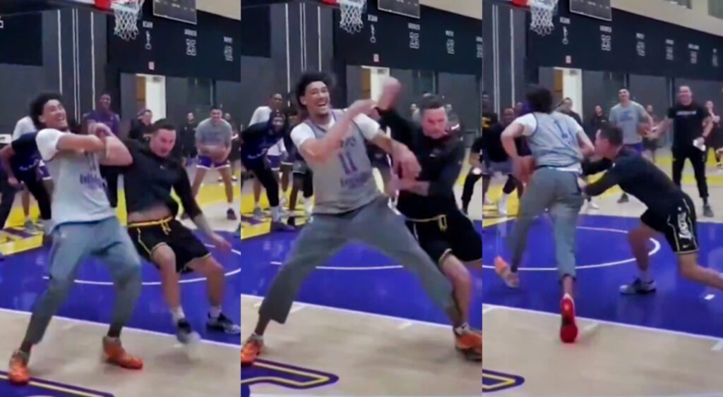 JJ Redick Denies Jaxson Hayes Scoring During Lakers Practice