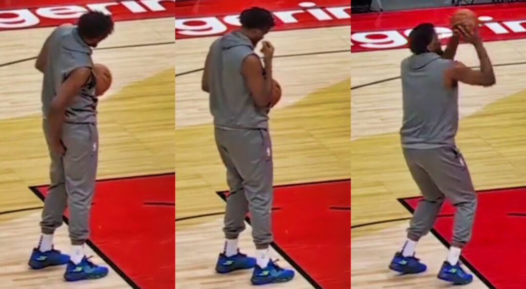 Joel Embiid's butt sniffing video went viral