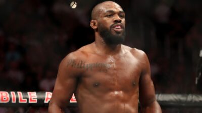 Jon Jones with his six packs